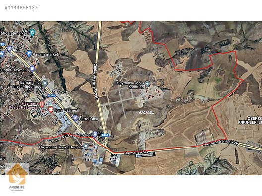 HAYMANA KAYABAŞI MAH. TOKİ'YE 150 M İMARLI 378 m2 SATILIK ARSA